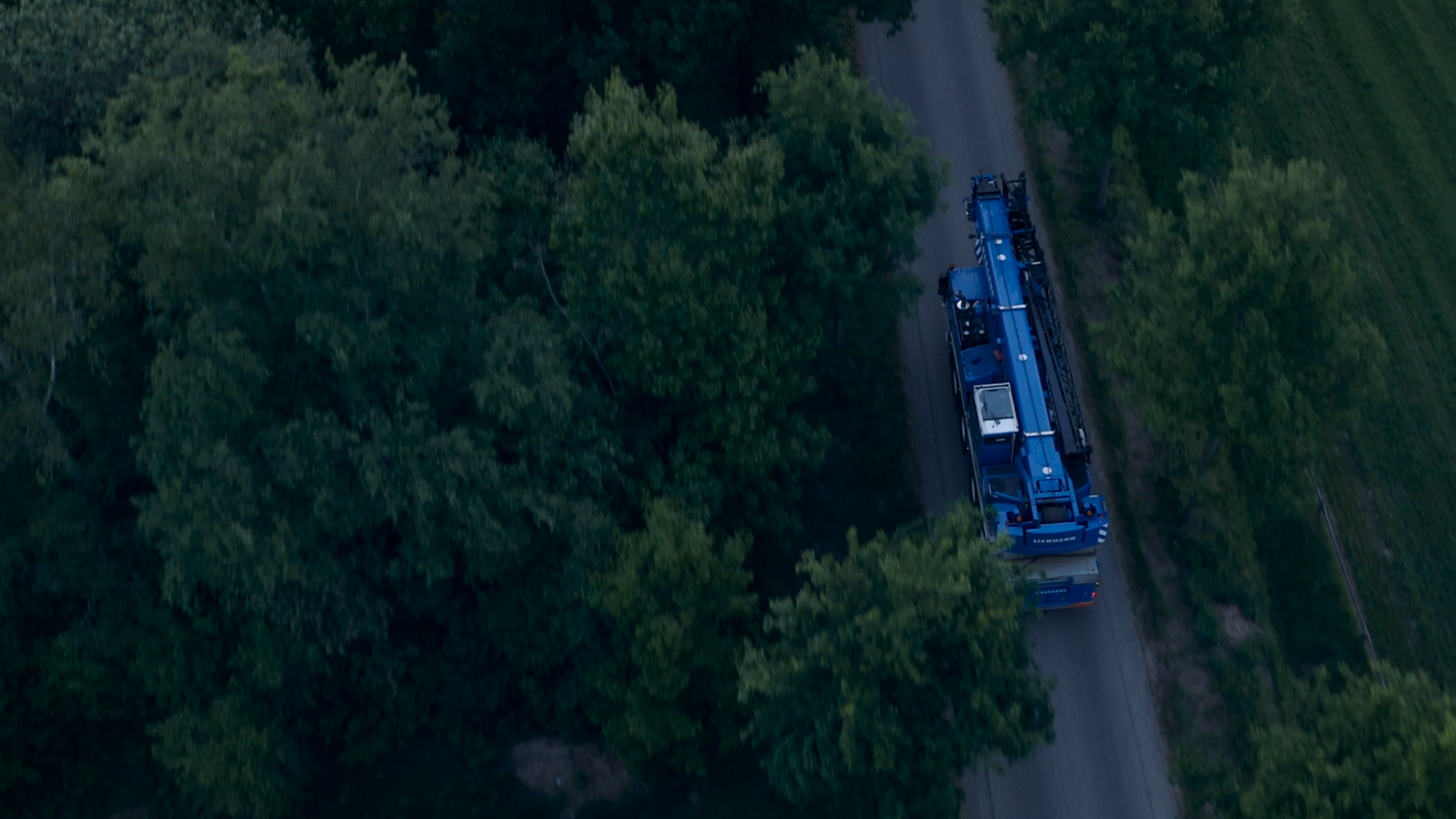 Haegens kraan op weg Haegens kraan op weg